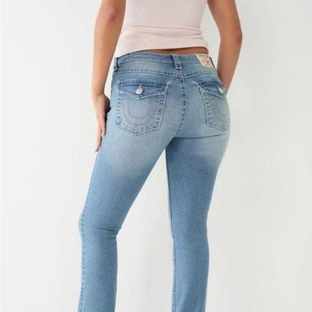 Women’s true religion Becca bootcut pink stitching light Larimar